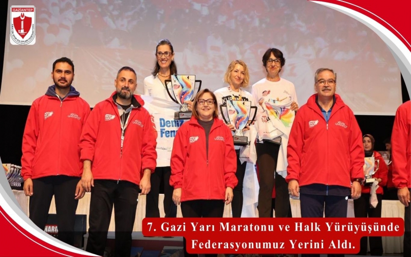 7. Gazi Yarı Maratonu ve Halk Yürüyüşünde Federasyonumuz Yerini Aldı.